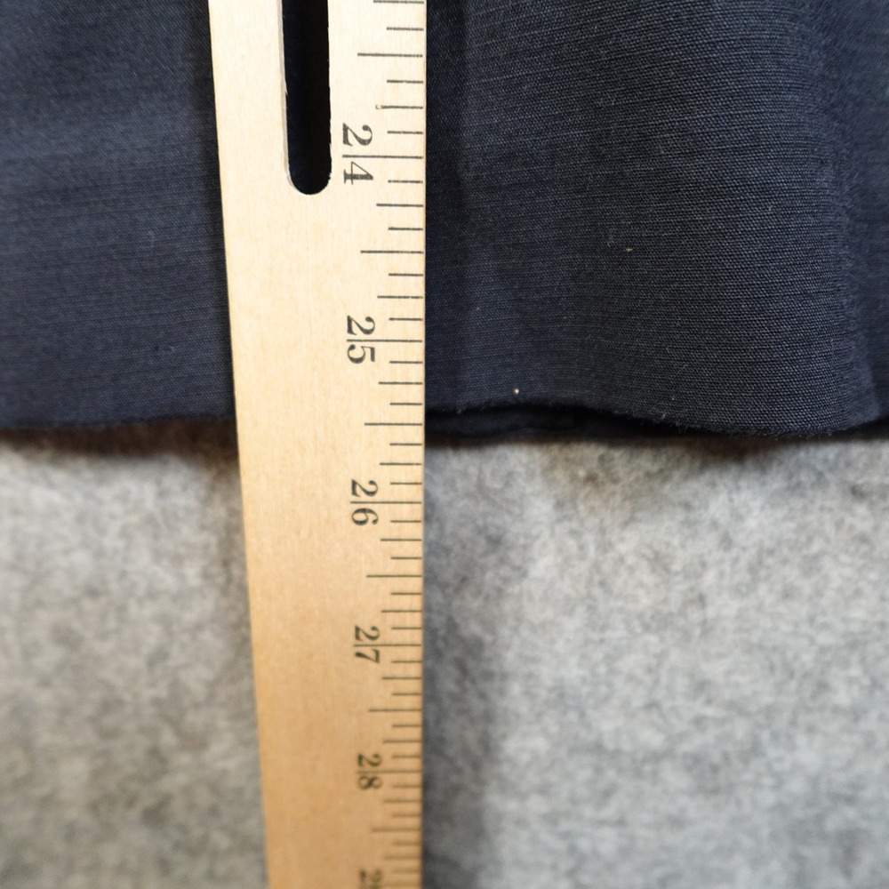 J. Jill Blazer Womens Medium Essential Cotton Stretch One Button Navy Blue - Picture 8 of 9